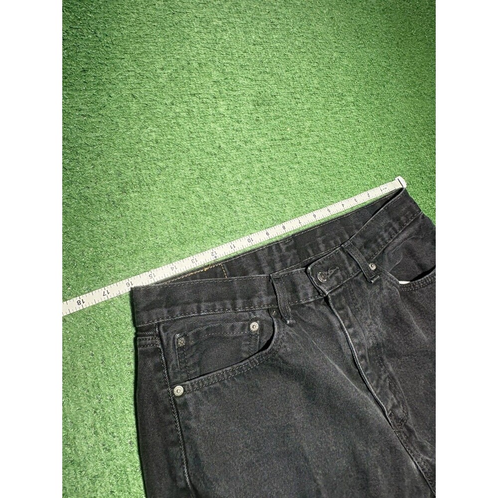 Levi's 505 Jeans Men's 34X32 Black Denim Straight Regular Fit (33x30 Actual) - Picture 3 of 9